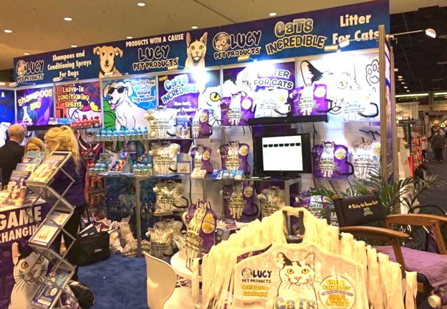 Lucy's Pet Foundation booth at Global Pet Expo