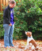 Mary Hunter from Stale Cheerios training Ginger