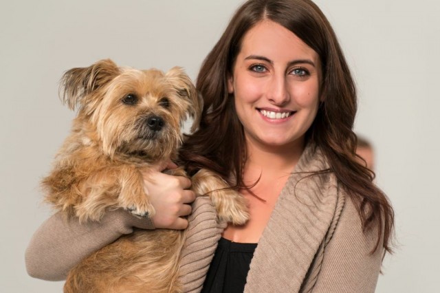 Tanya and Linzy the rescue dog