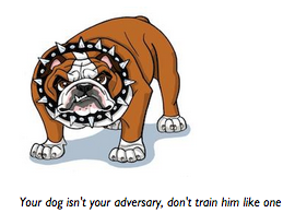 "Your Dog is not your adversary, don't train him like one" Joan Weston