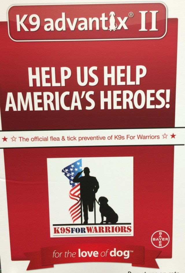 K9 advantix 11 is helping america's heroes by supporting K9s for Warriors
