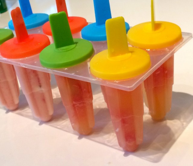 popsicles in molds