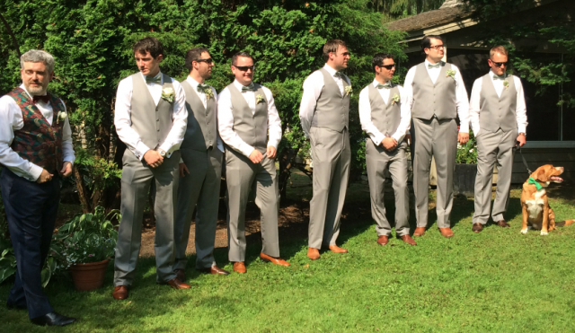 Hal in the wedding party