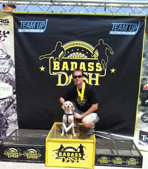 Mercy and Eric at the badass dash