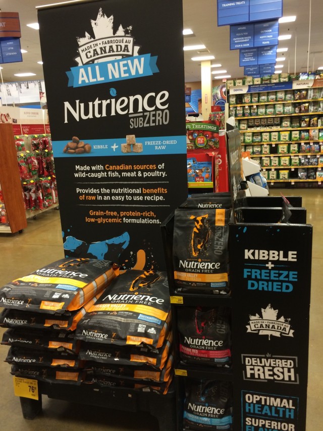 Nutrience #SubZeroDifference Aisle display 2