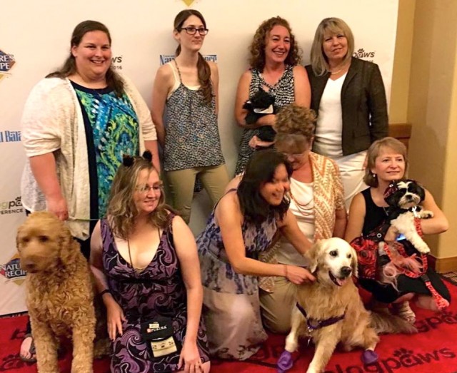 BlogPaws Nose to Nose red carpet event featuing Spenc The Doodle, Oz_theTerrier, Sugar the golden retriever, my pawsitive pet, mk_clinton, Caluvsdogs, The Playful Kitty and k9 carry all.