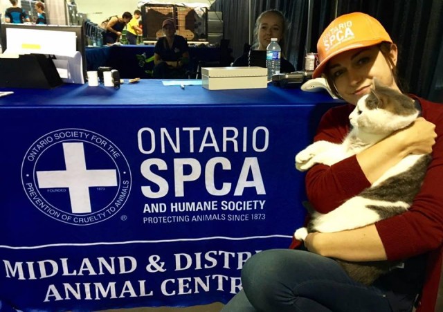 Ontario SPCA booth at Mega Pet Adoption Event