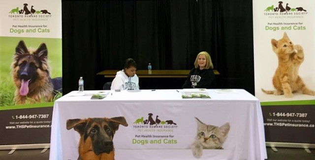 Toronto Humane Society booth at Mega Pet Adoption Event