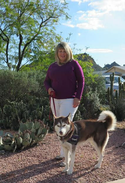 cathy-and-siberian-husky