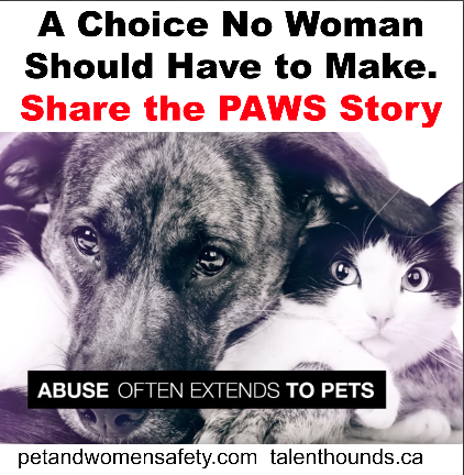 A choice no woman should have to make- share the Paws story and keep women and pets safe from abuse.