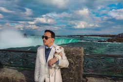 Anthony Rubio and Kimba at Niagara Falls