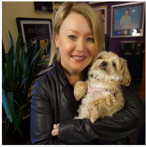 Jann Arden and her dog Midi