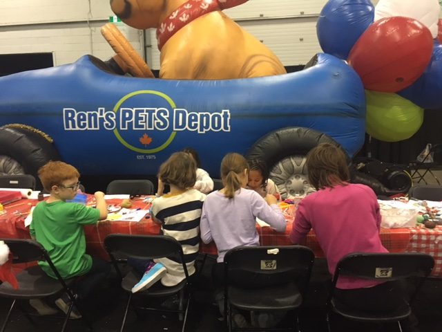 Kids' Pet Club at Canadian Christmas Pet Expo in a space sponsored by Ren's PET Depot