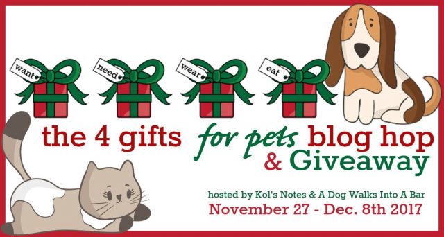 The 4 gifts for pets blog hop & Gaveaway feature