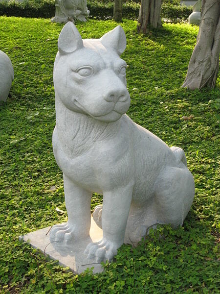 This Dog is one of the 12 Chinese zodiac portrayed in the Kowloon Walled City Park in Kowloon City, Hong Kong.