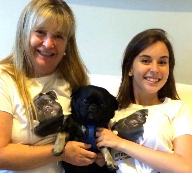 Susie Sophie and Kilo smiling in matching t-shirts