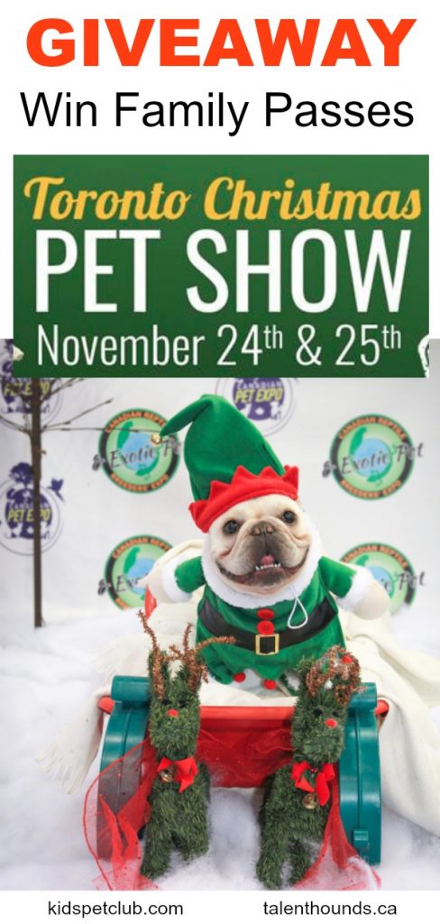 Enter to win one of three family passes in the Toronto Christmans Pet Show Giveaway #sponsored