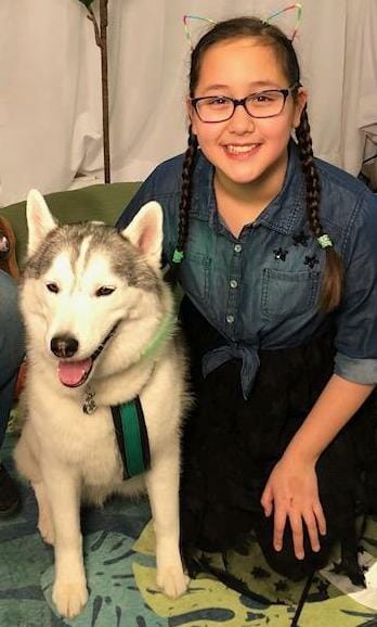 Ashley and Memphis the Siberian Husky from Gone to the Snow Dogs