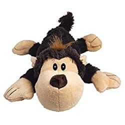 Kilo's favorite Kong Cosy Monkey plush toy